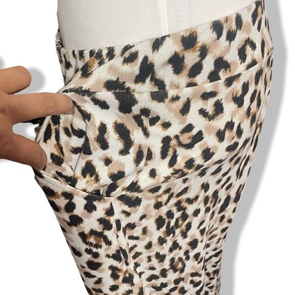 2 Piece Pajama Set, Soft & Cozy, Oversized Top, Drop Shoulder, Animal Print - Picture 9 of 10